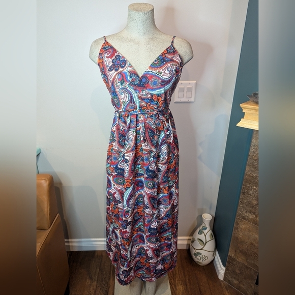 CUPSHE Women's Plunging Backless Beach Dress, Cami Straps, Empire Waist  Size M - Picture 2 of 12